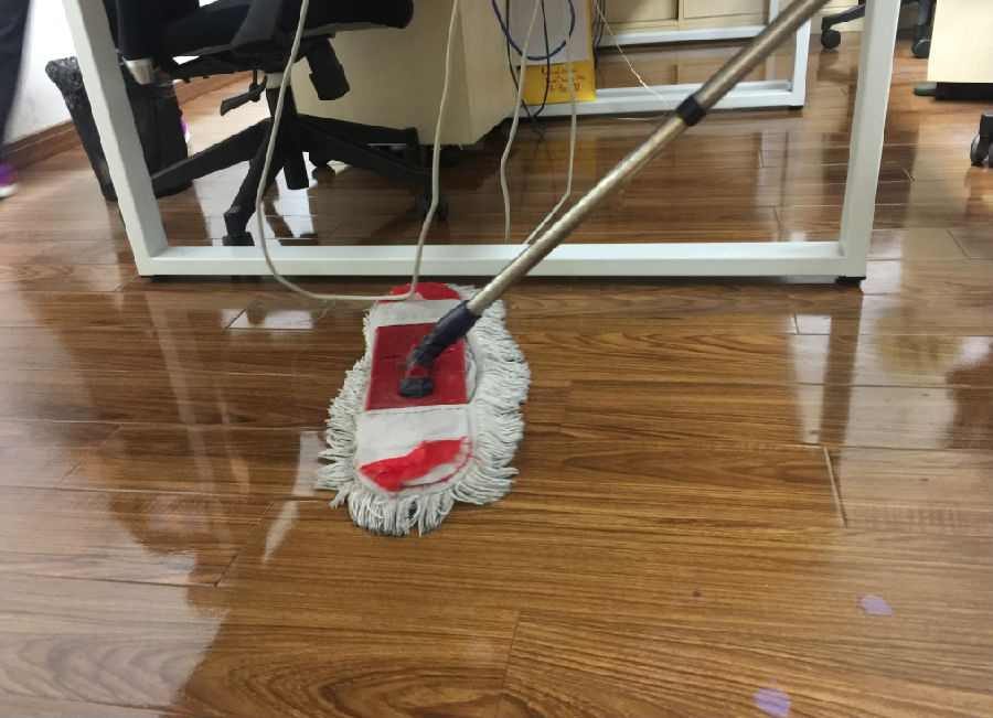 剑阁县木地板保洁案例